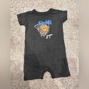 DENNY’s Clothing- MISH Charcoal Gray Dunk It Kids One Piece
